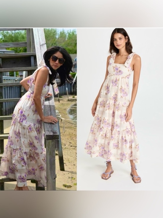 Zimmermann Dresses & Skirts - Zimmermann Rosa stripped picnic dress midi floral ruffles size OP/XS